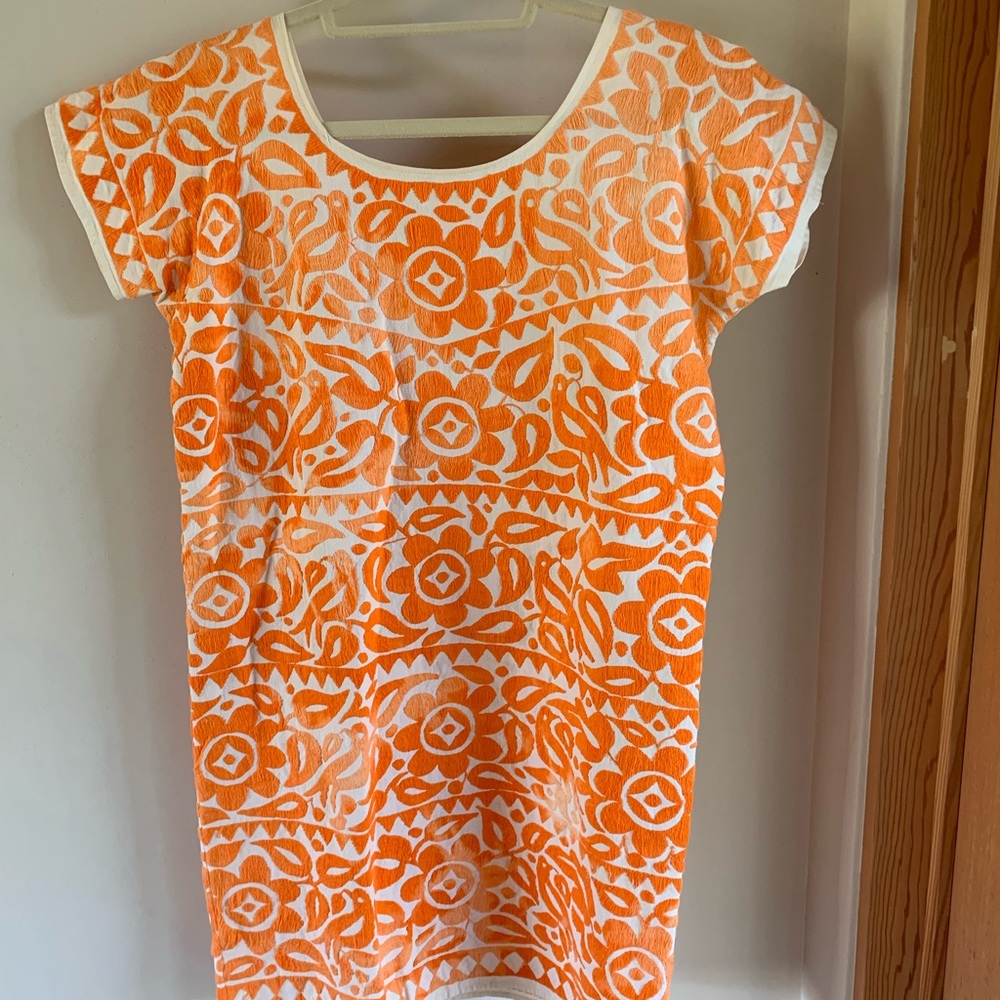 Vintage Otomi Hand Embroidered Dress
